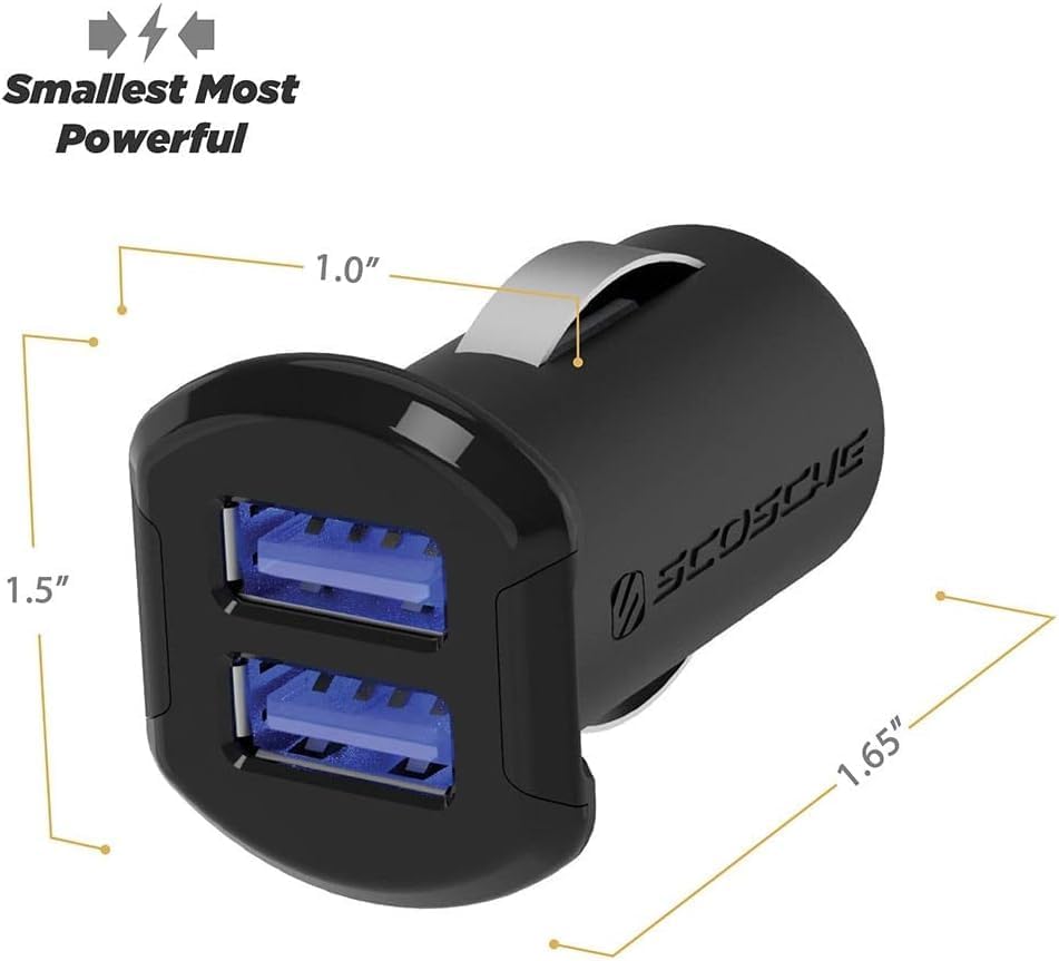 Dual USB Fast Charger for SUVs & Road Trips