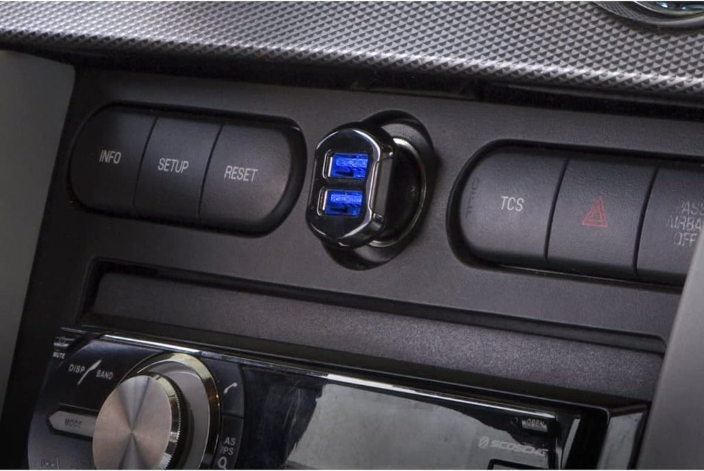 Dual USB Fast Charger for SUVs & Road Trips
