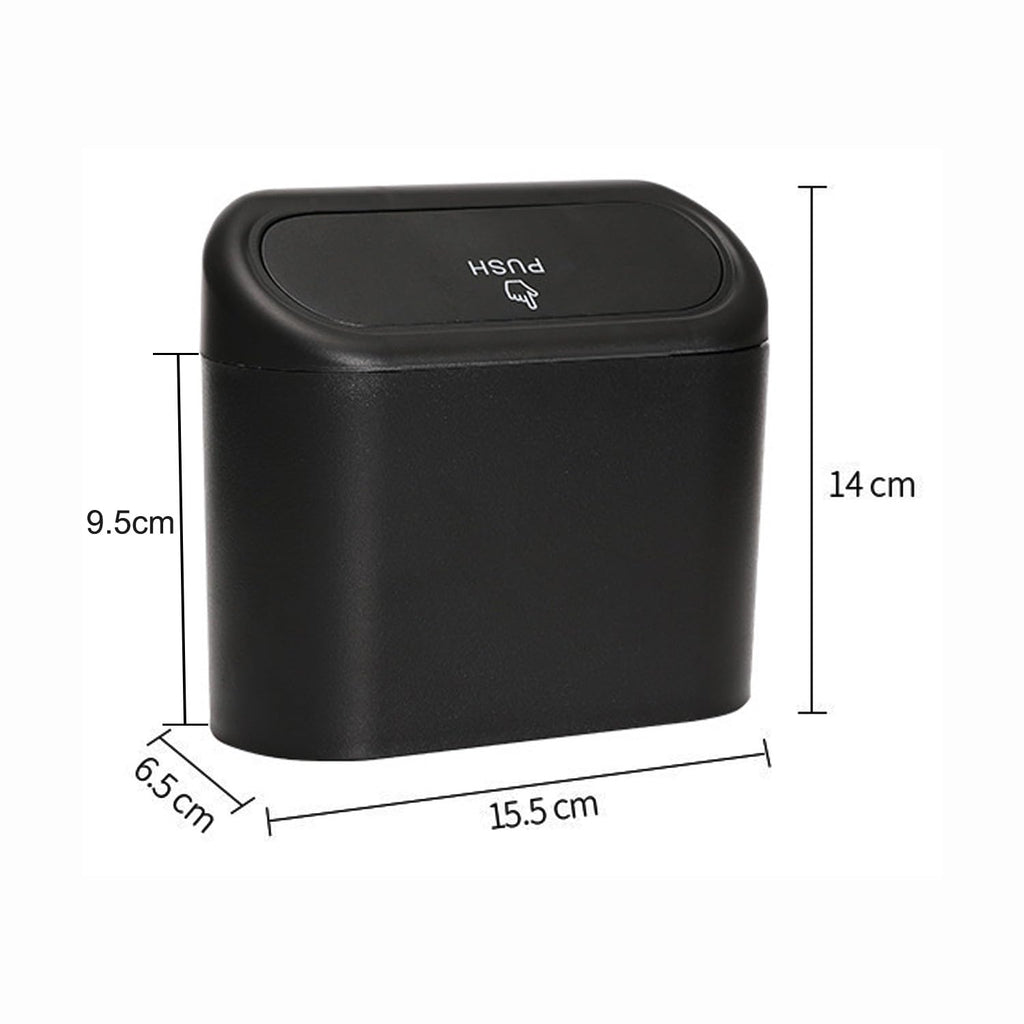 Car Trash Can, 1.0 Liters, Plastic, Trash Can Set, Multi-Purpose, Easy to Install, Includes 75 Garbage Bags
