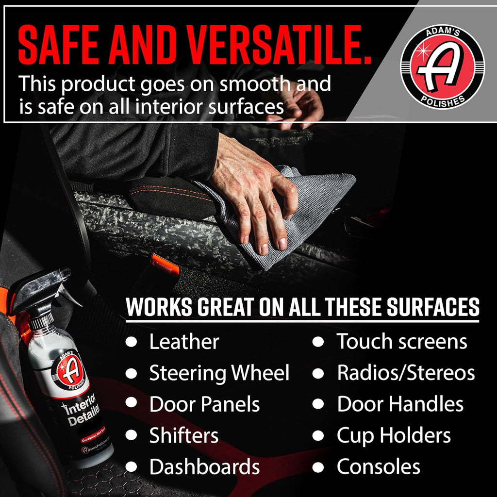 Interior Detailer 16Oz - Total Car Interior Cleaner, Protectant & Dressing, All Purpose Cleaner & Leather Conditioner, Vinyl, Dashboard, Screen, Seat Cleaner & More