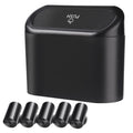 Car Trash Can, 1.0 Liters, Plastic, Trash Can Set, Multi-Purpose, Easy to Install, Includes 75 Garbage Bags